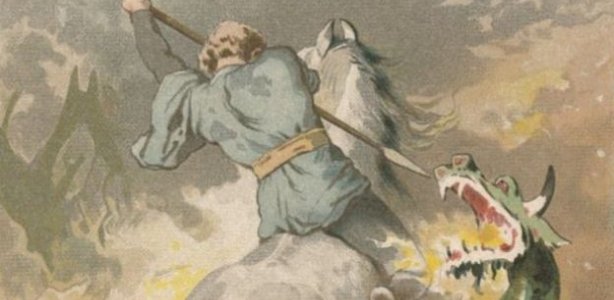 Achtergrond van 'de draak met iets steken' | IsGeschiedenis