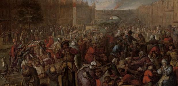 Het Beleg van Leiden, als onderdeel van de Tachtigjarige oorlog. 