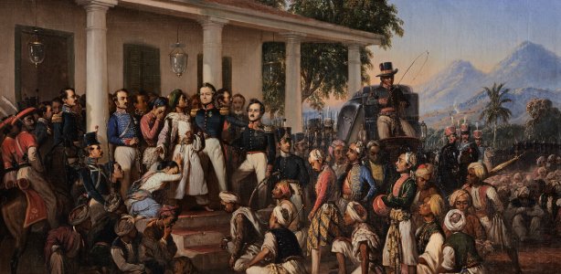 'De arrestatie van prins Diponegoro', Raden Saleh, Public domain, via Wikimedia Commons. arrestatie van prins Diponegoro