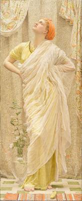 Esthetisch schilderij 'Canaries' van Albert Joseph Moore.