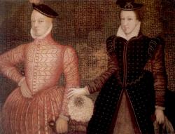 Mary Stuart with her second husband James Darnley, via Wikimedia Commons