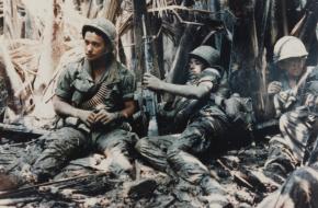 Amerikaanse soldaten in de Vietnamoorlog.