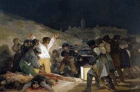 Executie van Spaanse opstandelingen door het Franse leger