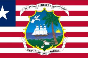 De vlag en het wapen van Liberia