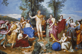 Anton Raphael Mengs, Apollo, Mnemosyne, and the Nine Muses (1761)