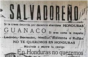 Anti El Salvador pamflet Voetbaloorlog 1969 Honduras