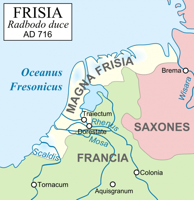 Het Friese koninkrijk op zijn hoogtepunt (716)