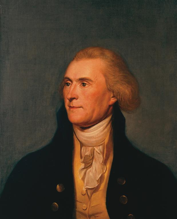 Portret van Thomas Jefferson