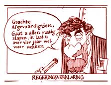 Spotprent over de rol van de Tweede kamer tijdens Lubbers II Spotprent over de rol van de Tweede kamer tijdens Lubbers II